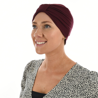 BAMBOO CLASSIC TURBAN - MICHELLE | Red - Wine Maroon Turban ONLY