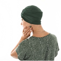 BAMBOO CLASSIC TURBAN - MICHELLE | Green - Dark Green Turban ONLY