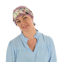 Bamboo Beanie Turban - Tina | Option 5 | MOONLIT MAUVE Turban with Sash