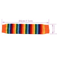 Orange Rainbow Leg Warmers