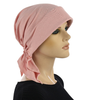 Convertible Jersey Cotton Cap - Sasha | Pink - Dusty Pink