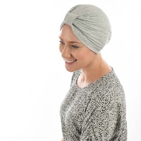 Reversible Classic Cotton Turban - Nora | Grey - Light Grey