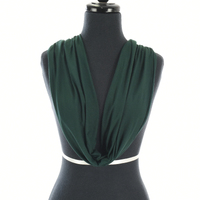 Bamboo Infinity Scarf Head Wrap | Dark Green