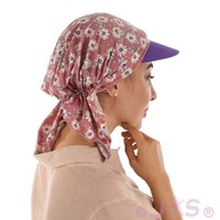 Stretch Floral Pre-tied Scarf Holly | #9 Daisy Flowers | Dusty Pink