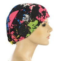 Seamless Wrap Headband with Print | #10 Colourful Ink Splash