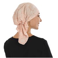 Slouchy Pre-tied Floral Scarf Lena | #4 Leaf Sketches – Dusty Pink