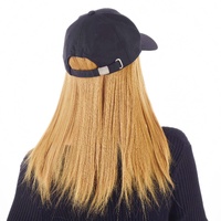 Baseball Cap with Hair | Copper Blonde | Medium