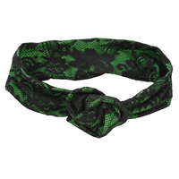 Lace Overlay Band for Turban | Option 13 | Christmas Green | With Cotton Turban