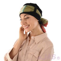 Jersey Turban Katelyn | #4 Black Turban with Sash