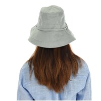 Wide Brim Bucket Sun Hat Rita | Slate Grey