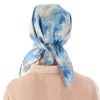 Visored Head Scarf – Lynette | Option 1 Scarf with Light Blue Visor