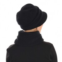 SOFT BRIM BAKERBOY HAT SARAH | Black