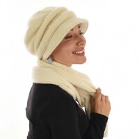 SOFT BRIM BAKERBOY HAT SARAH | Cream