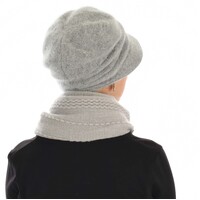 SOFT BRIM BAKERBOY HAT SARAH | Light Grey