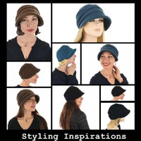 Deep Crown Fashion Hat - Daniela