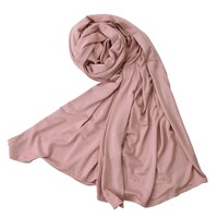 Rectangular Jersey Stretchable Scarf for Turban Wrapping | Antique Pink