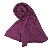 Rectangular Jersey Stretchable Scarf for Turban Wrapping | Imperial Purple