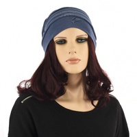 Bamboo Cap with Hair – Faith | Mahogany Burgundy