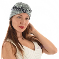 Reversible Tribal Inspired Pre-tied Head Wrap Turban