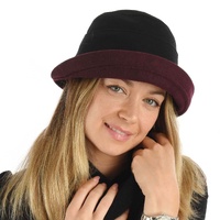 Sophia Winter Cloche Hat | Black