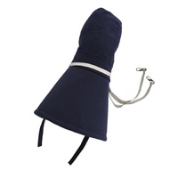 Cotton Wide Brim Sun Hat – Amy | Navy Blue | S/M