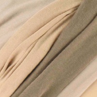Bamboo Turban & Contrast Loop Band Set | Beige with Beige and Khaki Band