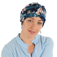 Convertible Scrub Style Turban Cap – Maya | #3 Colourful Tropical Florals