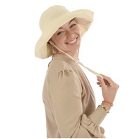 Packable Linen Sun Hat – Ann | Beige | M/L