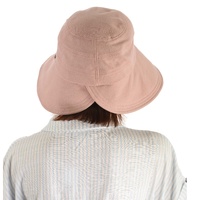 Abby Holiday Visor Sun Hat with Integrated Hair for Hair Loss | Dusty Pink