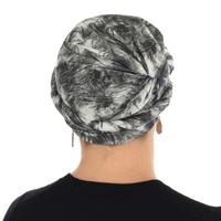 Seamless Crown Wrap Turban | Smoky Marble