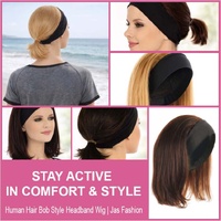 Human Hair Headband Wig – Ready to Style & Colour