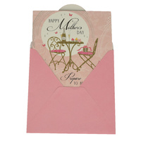 Large View Greeting Card - Happy Mother's Day | Pattern 1