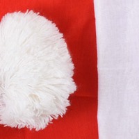 Red Stretchable Christmas Hat for Hot Weather