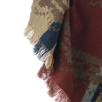 Mexican Poncho Blanket Cape 