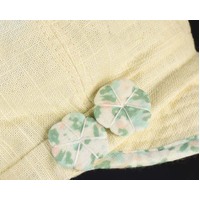 Linen Cabbie Cap with Soft Visor | Cream