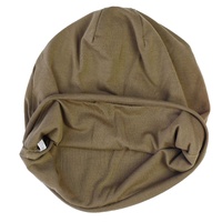 Jersey Cotton Slip-on Slouch Beanie  | Bronze - Light Brown / Dark khaki | M/L