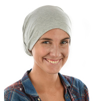 Multi-functional Cotton Headband Wrap | M/L | Light Grey