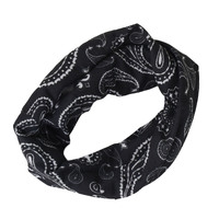 Black Premium Cotton Beanie with Seamless Headband | Option 16 | L/XL