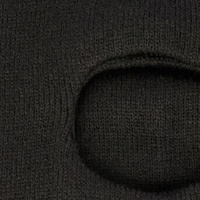 Large View Balaclava Knit Black One Hole