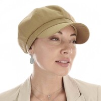 Vivien Cotton Bakerboy Cap | M/L | Copper Camel