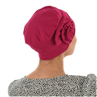 ROSETTE COTTON TURBAN - KERRY | Ruby Pink | S/M