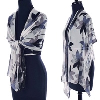  Cotton Cadet Cap with Scarf - Naomi | Option 3:  Navy | S/M