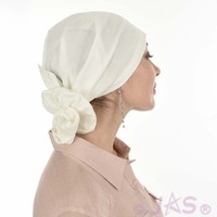 Cotton Triangle Head Scarf - Lara | Solid / Plain - White