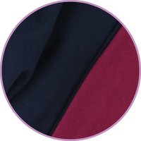 Double-sided Two-toned Headcover - Ingrid | Option 1 - Navy vs. Claret Pink