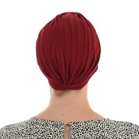Reversible Classic Cotton Turban - Nora | Red - Burnt Red / Deep Red