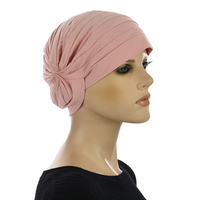 Reversible Classic Cotton Turban - Nora | Pink - Dusty Pink
