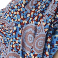 Floral Eternity Loop Scarf Turban | Option 11 | Colourful Aboriginal Art Inspired Print