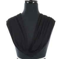 Bamboo Infinity Scarf Head Wrap | Black