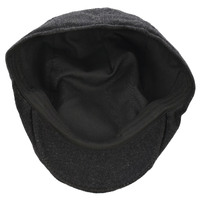 Felt Flat Ivy Hat – James | Grey - Charcoal Grey | M/L