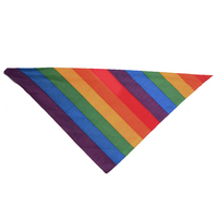 Rainbow Headwrap 100% Cotton Bandana Wide Stripes